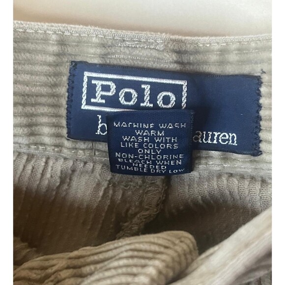 Vintage Polo Ralph Lauren Mens 34x30 Khaki Beige Corduroy Pants - Picture 4 of 6